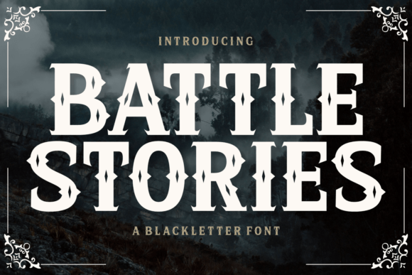 Battle Stories Font for Bold Campaign Designs