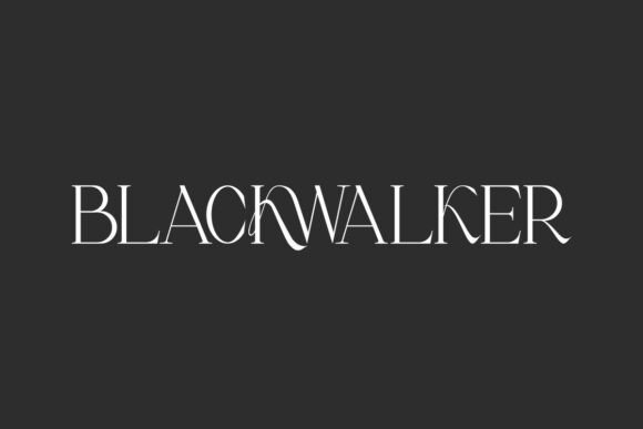Blackwalker: A Luxurious Serif Font for Handmade Creations