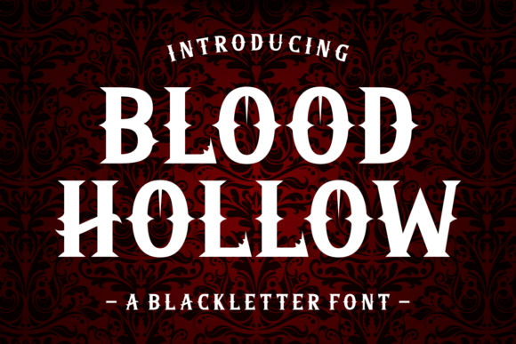 Blood Hollow Font Review for Design Projects