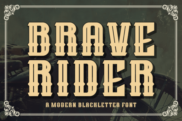 Brave Rider: A Modern Blackletter Font with Vintage Charm