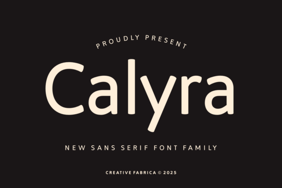 Calyra: A Modern Sans Serif Font for Editorial Elegance