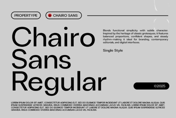 Chairosans: A Modern Typeface for Handmade Creations