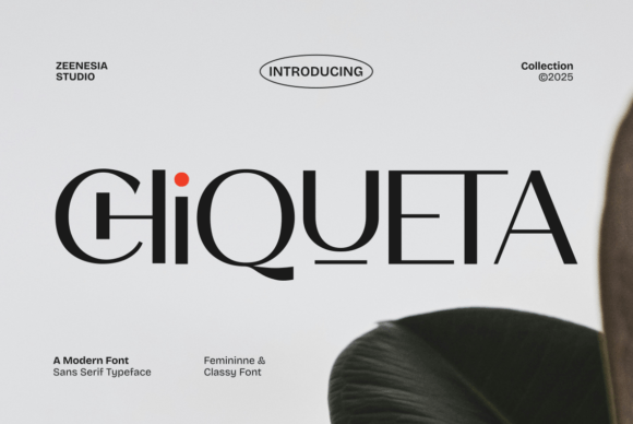 Chiqueta: A Modern Sans Serif Font for Craft and Commercial Projects