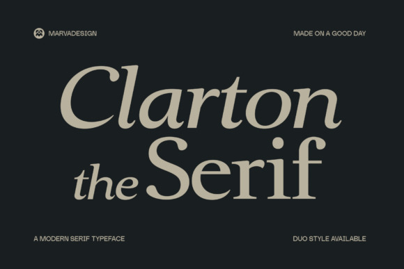 Clarton Serif: A Modern Serif Font for Editorial Elegance