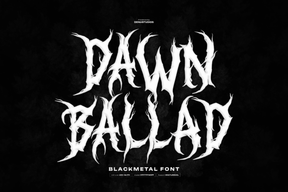 Dawn Ballad: A Blackletter Font with Edge and Character