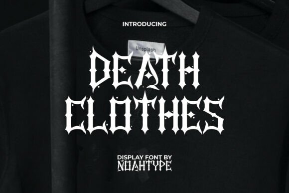 Death Clothes Font for Bold Web Design