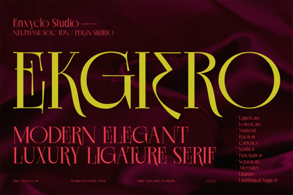 Ekgiero: A Serif Font That Elevates Handmade Creations