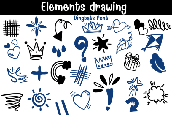 Elements Drawing Font for Impactful Campaign Design