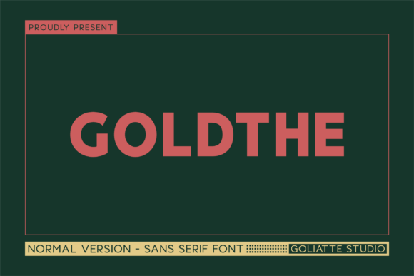Goldthe – A Modern Sans Serif Font for Your Business Branding