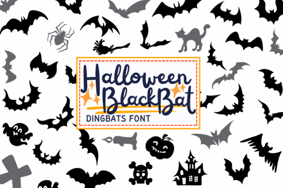 Halloween Black Bat Font for Spooky Campaigns
