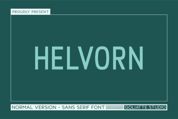 Helvorn: A Modern Sans Serif Font for Bold Branding