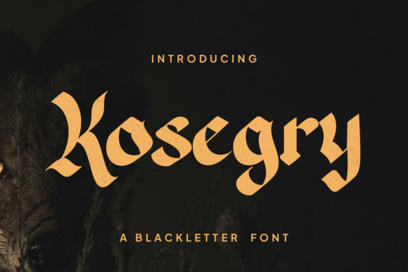Kosegry: A Blackletter Font for Modern Editorial Design