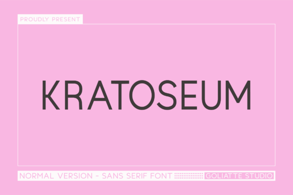 Kratoseum – A Modern Sans Serif Font for Web Design
