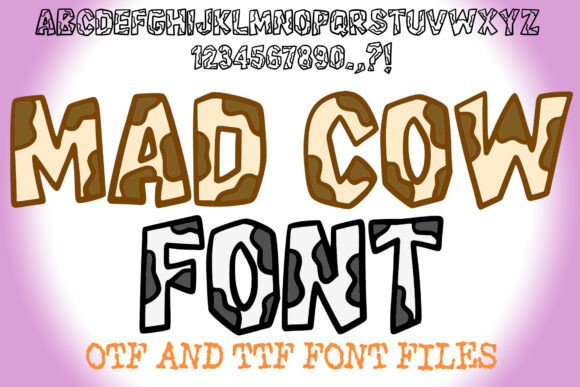 Mad Cow Font Review: A Playful Twist on Branding