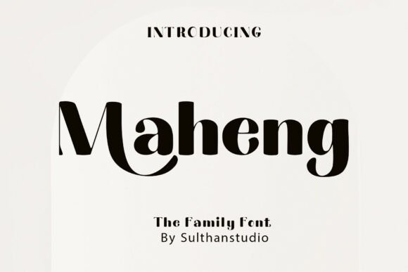 Maheng: A Serif Font That Elevates Your Editorial Design