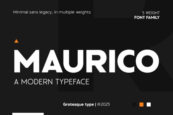 Maurico: A Modern Sans Serif for Editorial Elegance