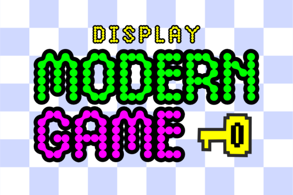 Modern Game Font for Web Design Projects