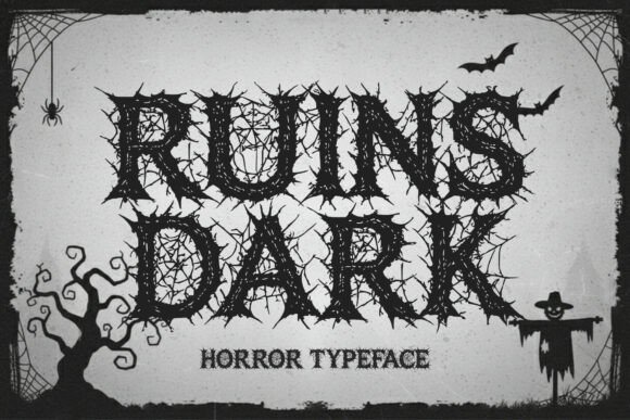 Ruins Dark: A Bold Typeface for Handmade Creations