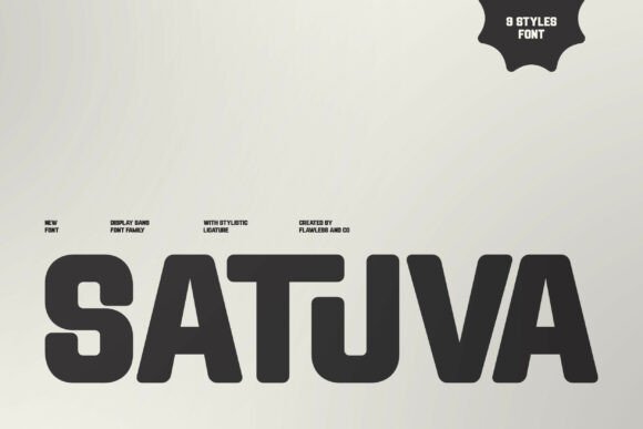 Satuva: A Modern Sans Serif Font for Bold Branding