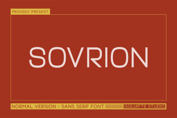 Sovrion: A Bold Sans Serif Font for Modern Marketing