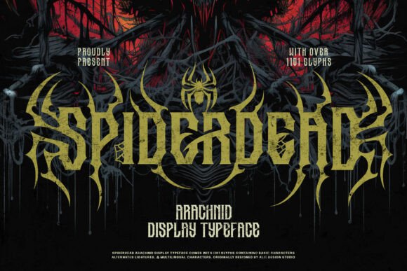 Spider Dead: A Gothic Font for Bold Editorial Design