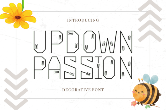 Updown Passion: A Modern Typeface for Handmade Creations